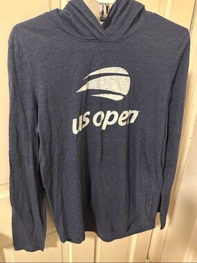 '47 Navy Heather Pullover Hoodie with White Graphic